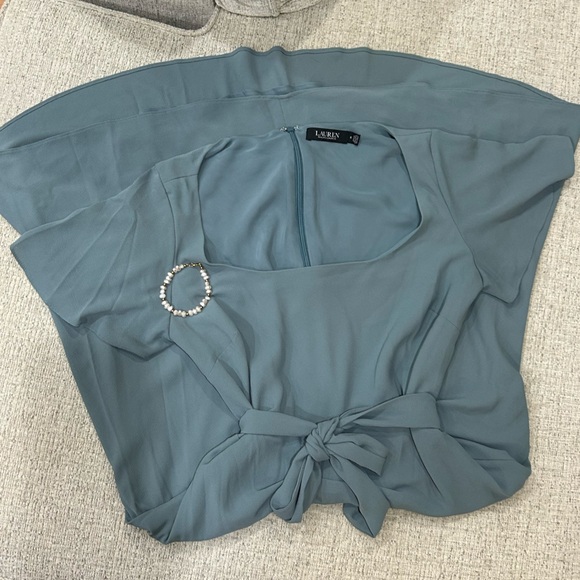 Lauren Ralph Lauren Blue Midi Dress - Picture 1 of 5